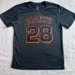 Kids Giants Buster Posey Athletic Jersey T-Shirt